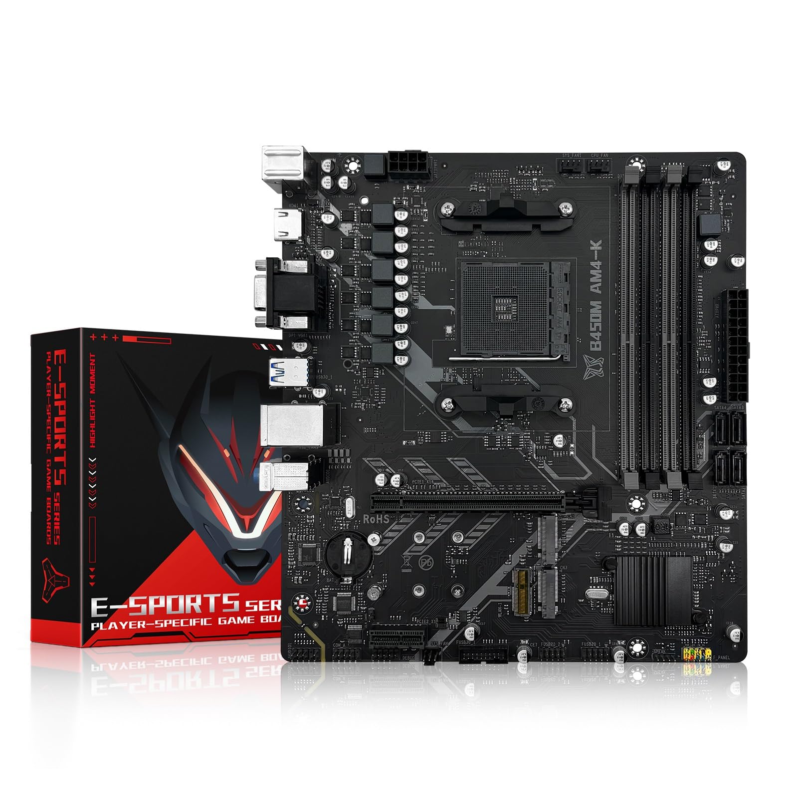 Amazon.com: SHANGZHOAYUAN B450 AM4-K Motherboard AMD Gaming